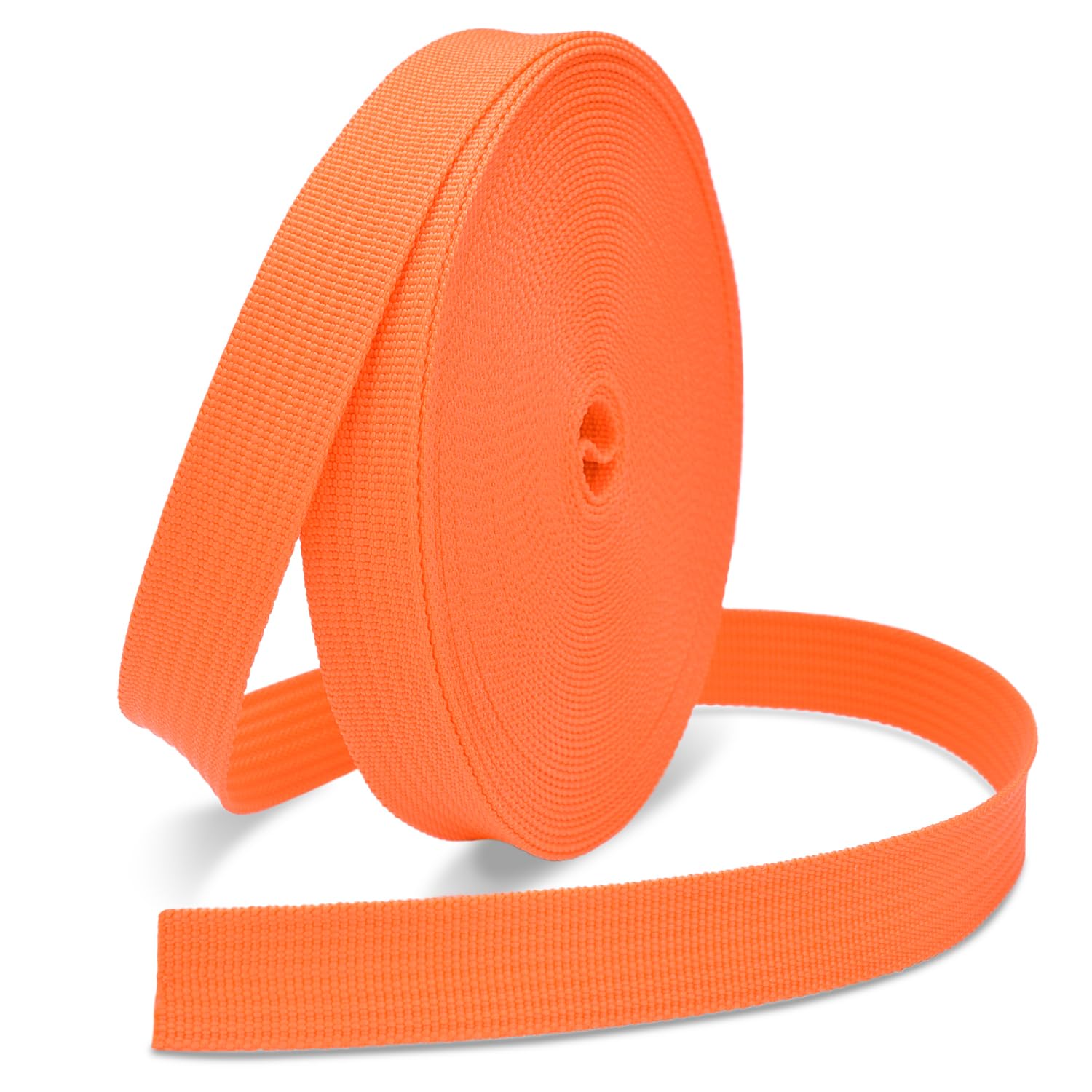 CooBigo 12 Yards Webbing 3/4" &amp; 1" &amp; 1.5" &amp; 2" Polypropylene Webbing Strap 3/4 Inch 1 Inch 1.5 Inch 2 Inch Wide Webbing Strapping for Bags/Lawn Chair/Pool Solar Cover DIY Crafting