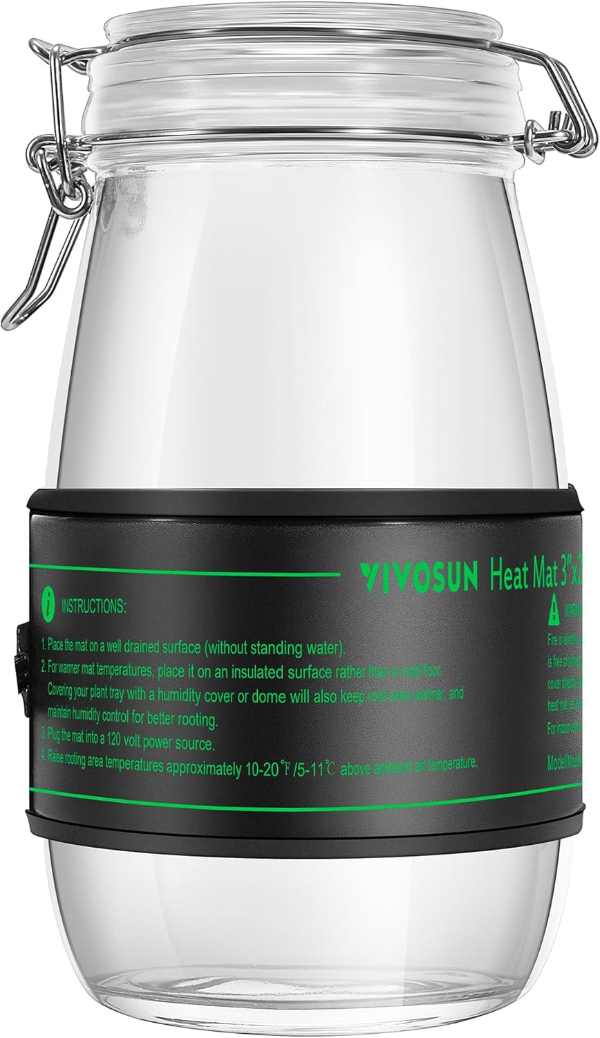 VIVOSUN 3x20 Inches Durable Waterproof Seedling Heat Mat Warm Heating