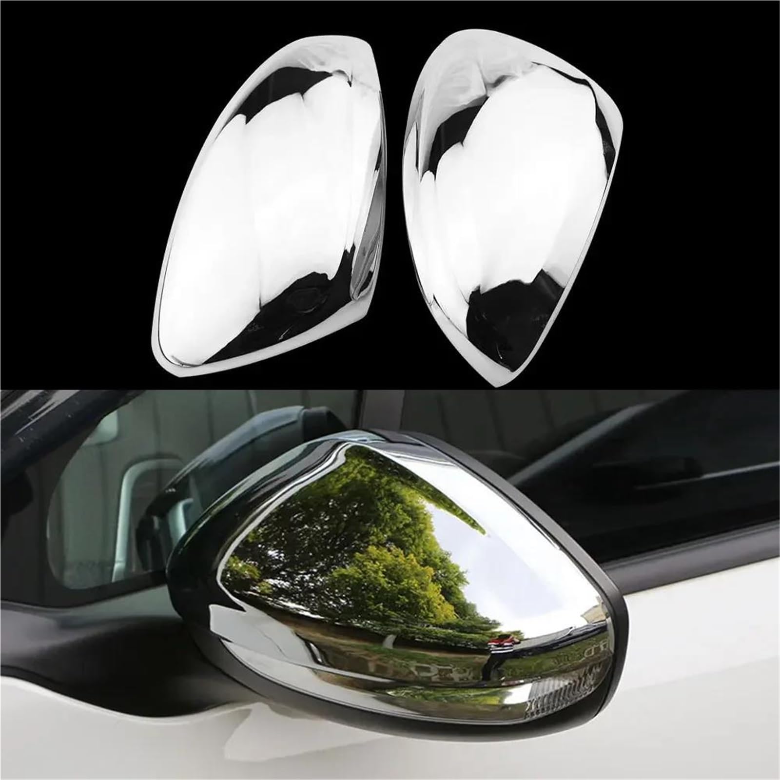 Cubierta Para La Carcasa Del Espejo Retrovisor De Para Peugeot (2008, 2014-2019) (lado Del Conductor Y Del Pasajero) Cubierta Espejo Lateral