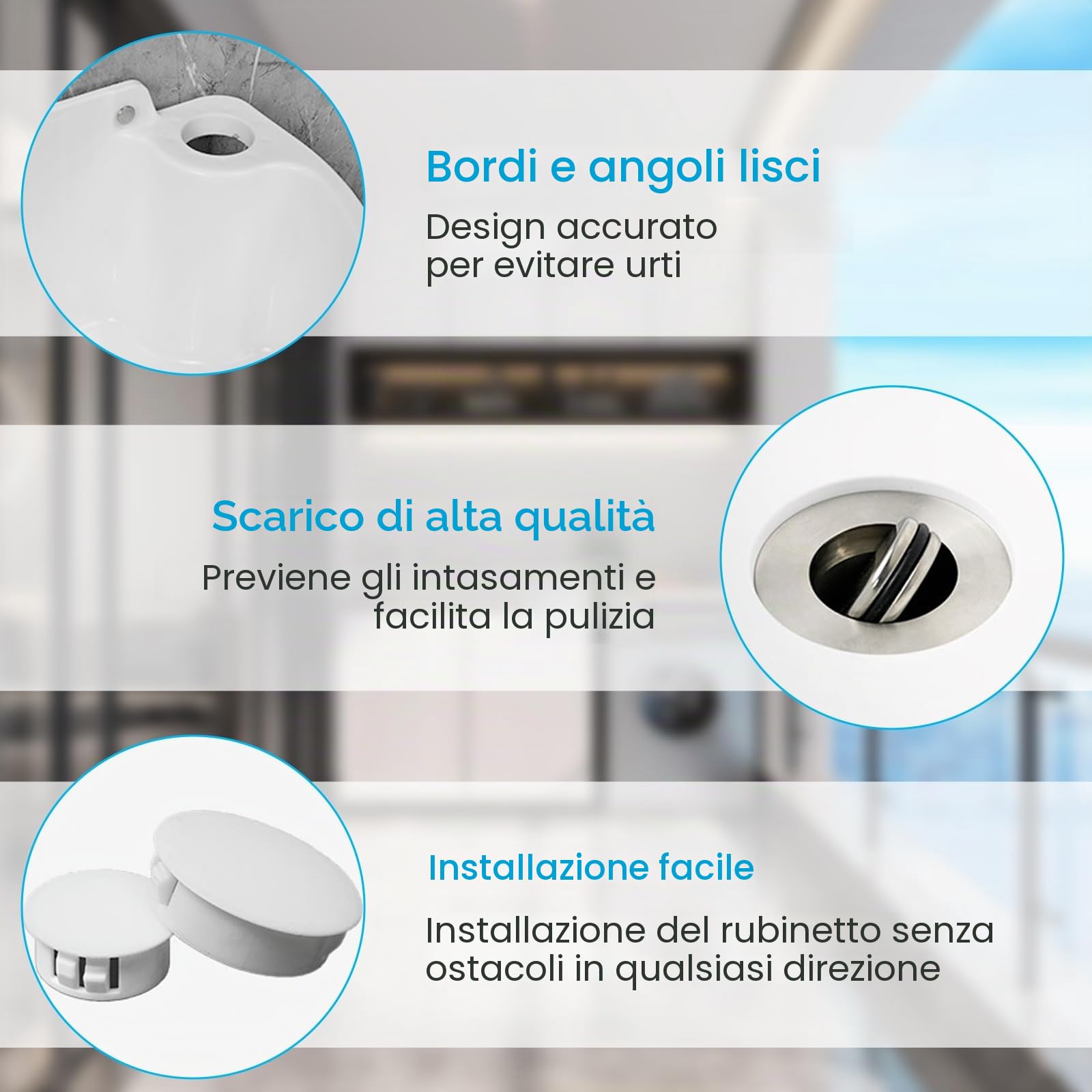 Lavando, Semplice lavandino in plastica, con tubo e scarico, per garage, cantina, officina, lavanderia, lavandino, cucina, lavandino esterno, lavandino da giardino (Bianco)