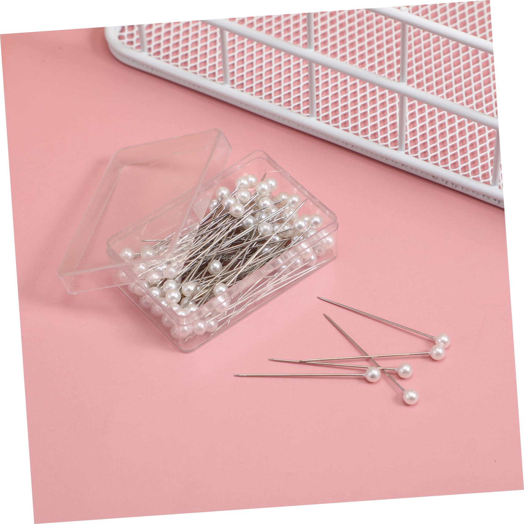 100 Piezas Alfileres Perlada Unidades Resistentes al Calor para Costura y Manualidades DIY para Decoración y Marcaje Proyectos de Confección