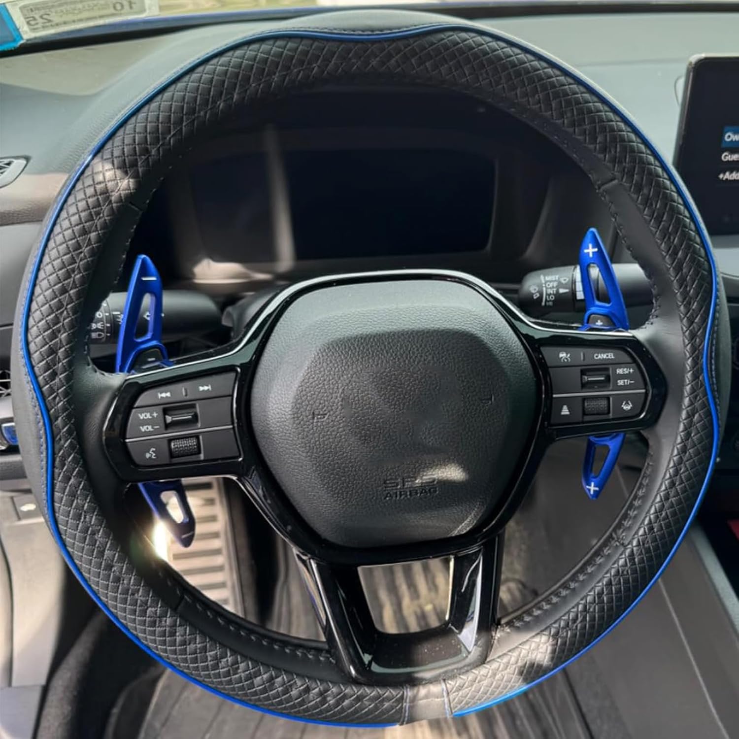 Aluminum Alloy Steering Wheel Shift Paddle Extension Cover is Suitable for Honda 2022-2025, Compatible with Acura Integra 2023-2025(Blue)