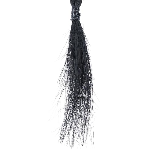 Miniatura 7 de Paquete de 2 extensiones de cabello trenzado largo para cola de caballo con lazo elástico, lacio y elegante, extensiones de cabello trenzado