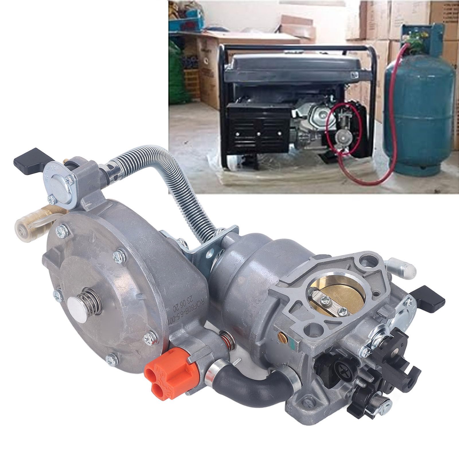 Carburador de Combustible Dual y Kit de Conversión a Gas Natural 5-7kW para Motor de Bomba de Agua y Generador de Gasolina