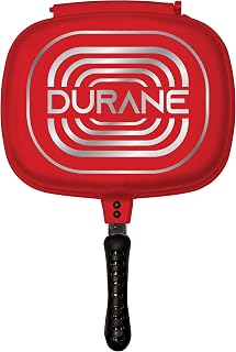 SQ Professional Durane Die-Cast Magic Pan 32cm Double Sided Multifunction Pan (Red)