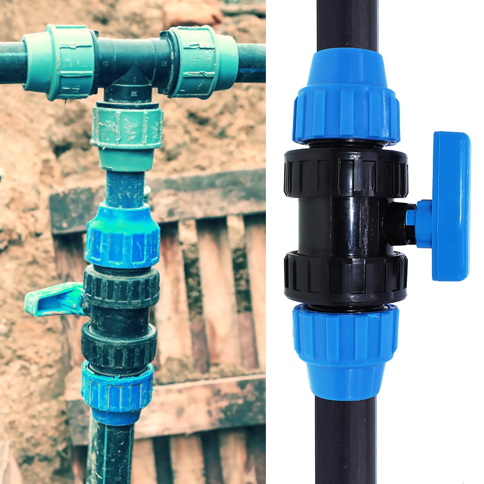 6 Tappi Ciechi Per Tubi 1/2 Pollice - Acciaio Al Carbonio Con Guarnizione A Forcella