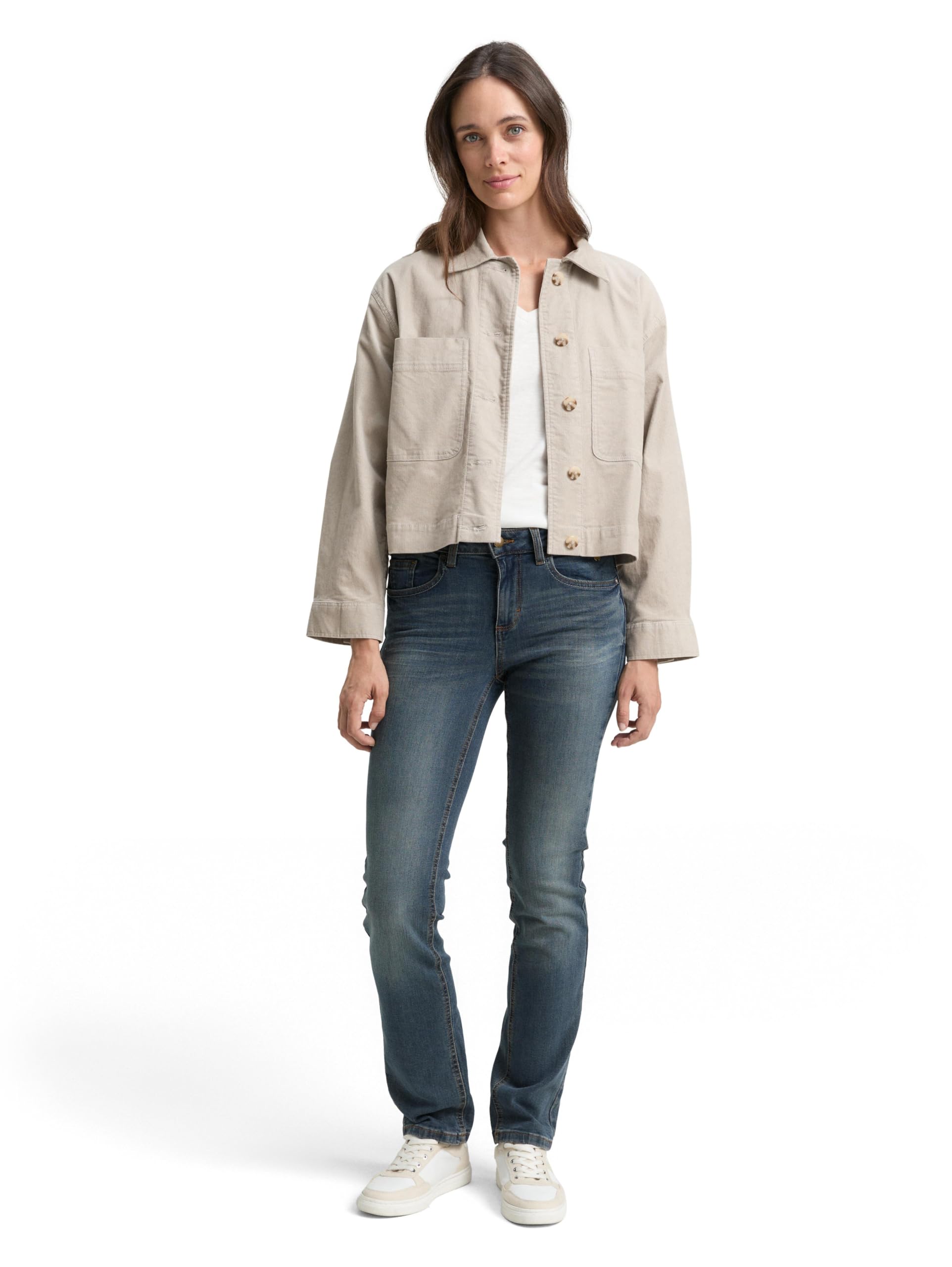 Tom TAILOR Straight Alexa, Jeans Dritto, Donna