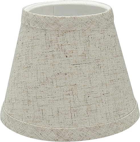 Miniatura 3 de Aspen Creative 32063-5A - Juego de pantallas de lámpara con clip con forma de imperio pequeño (paquete de 5), diseño de transición en beige, 5