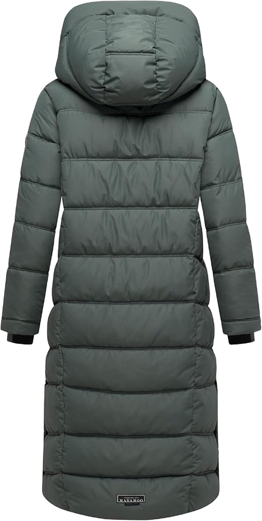 Damen Wintermantel Mit Rucksackträgern - Langer Steppmantel Warm