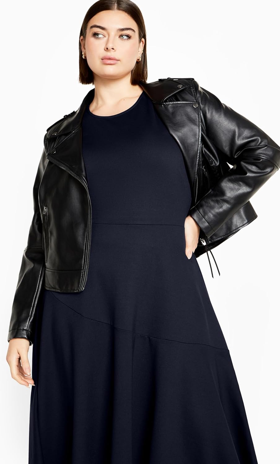 City Chic Plus Size Dress, Ponte Flare Dress - Image 6