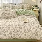 Couverture de couette pleine taille - Couverture de consolateur Bowknot noir & Ensemble de literie léger, housse de patch en microfibre avec fermeture à glissière et 2 Carcasses d'oreillers