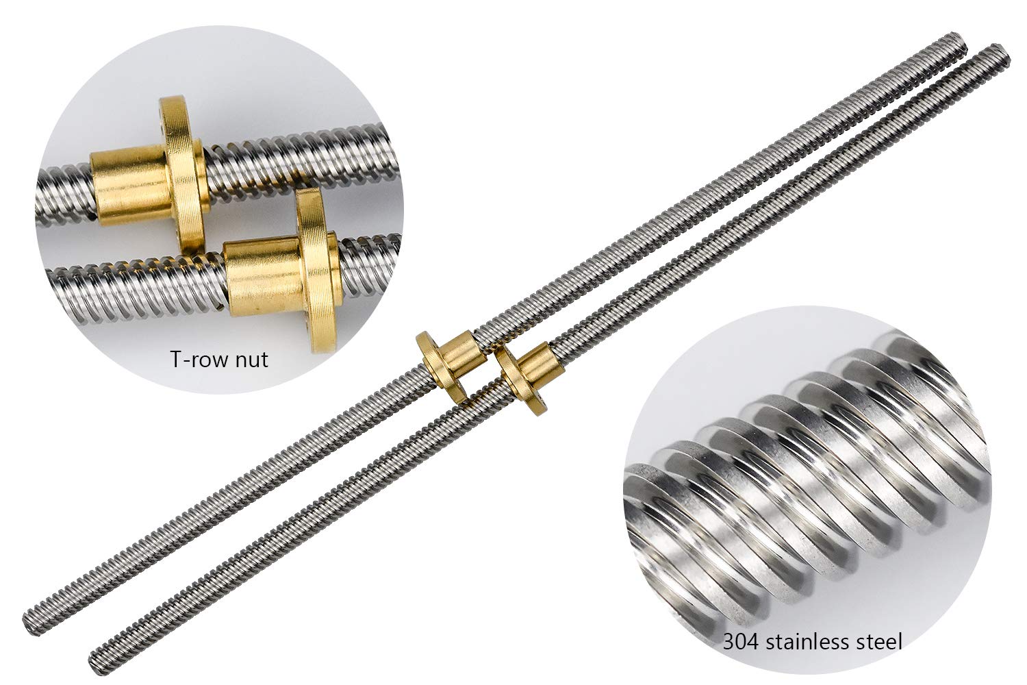 Kugelumlaufspindelmutter Aus Metall T12 Trapezgewindespindel 100mm