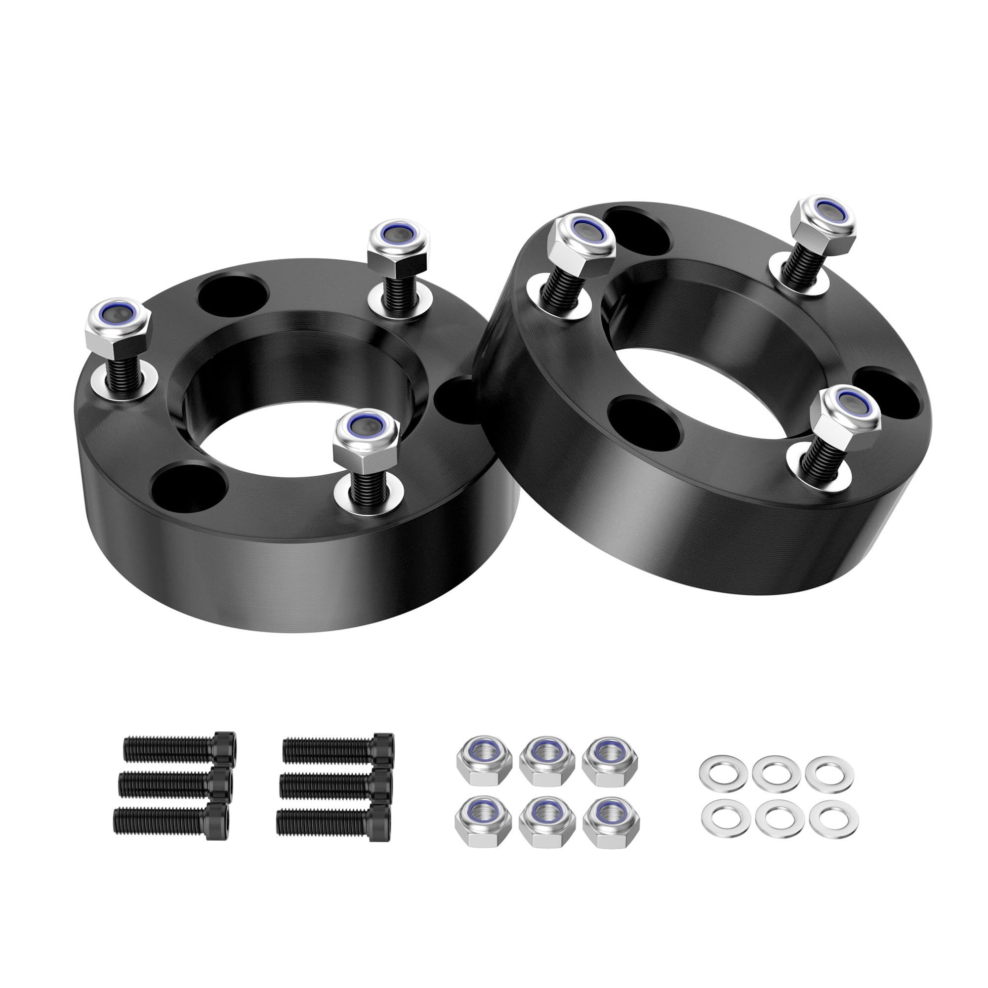 Richeer 2.5 inch Leveling Lift Kit Compatible with 2004-2026 F150, Leveling Lift Kit for 2004-2026 F150 2WD 4WD, 2003-2018 Expedition Forged Front Strut Spacers Raise the Front of your F150 by 2.5"