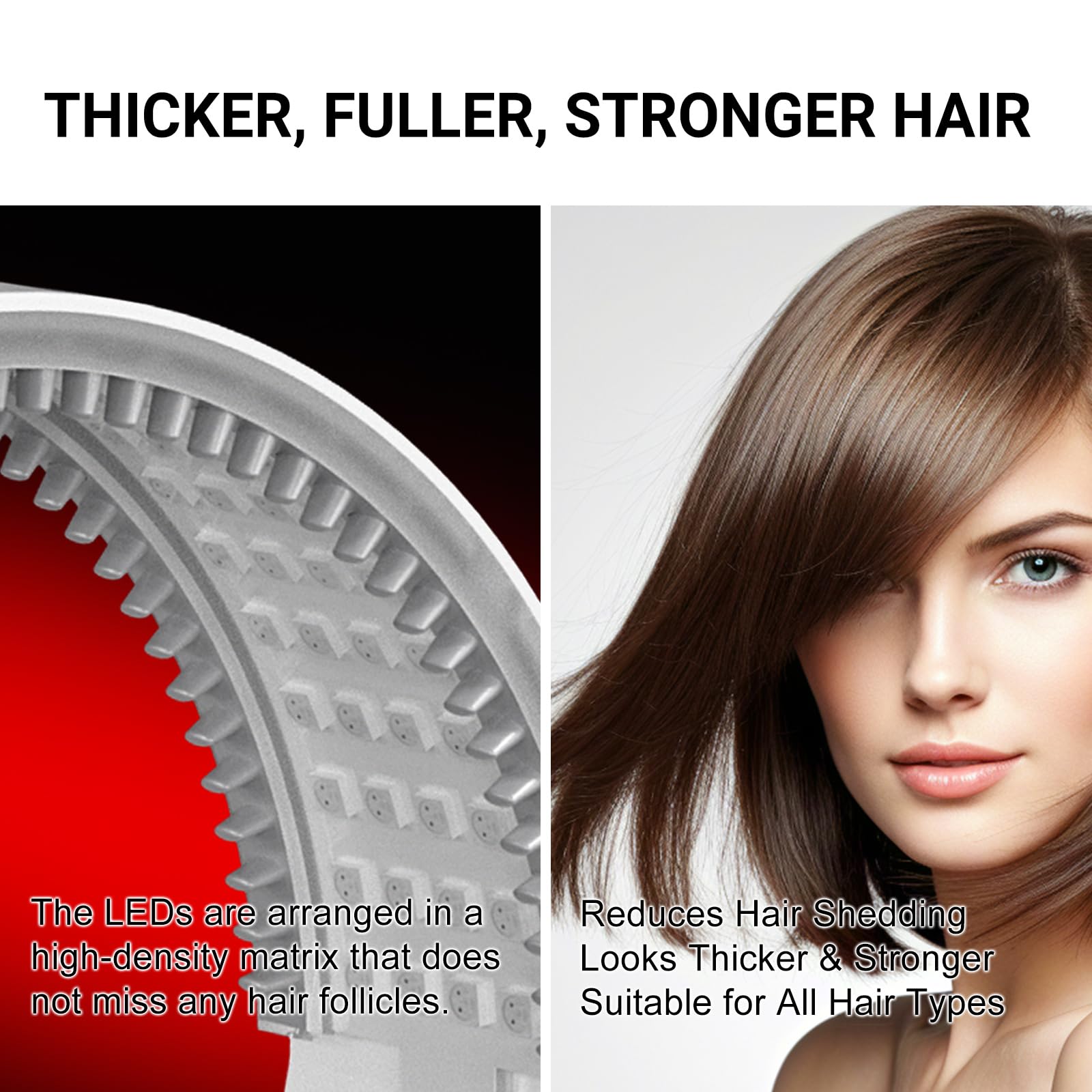 Led Licht-Therapie Haarwachstum Gerät mit 88 Lampenkugeln Haarwuchsfördernde Gerät, Haarausfall-Behandlung Für Männer Und Frauen