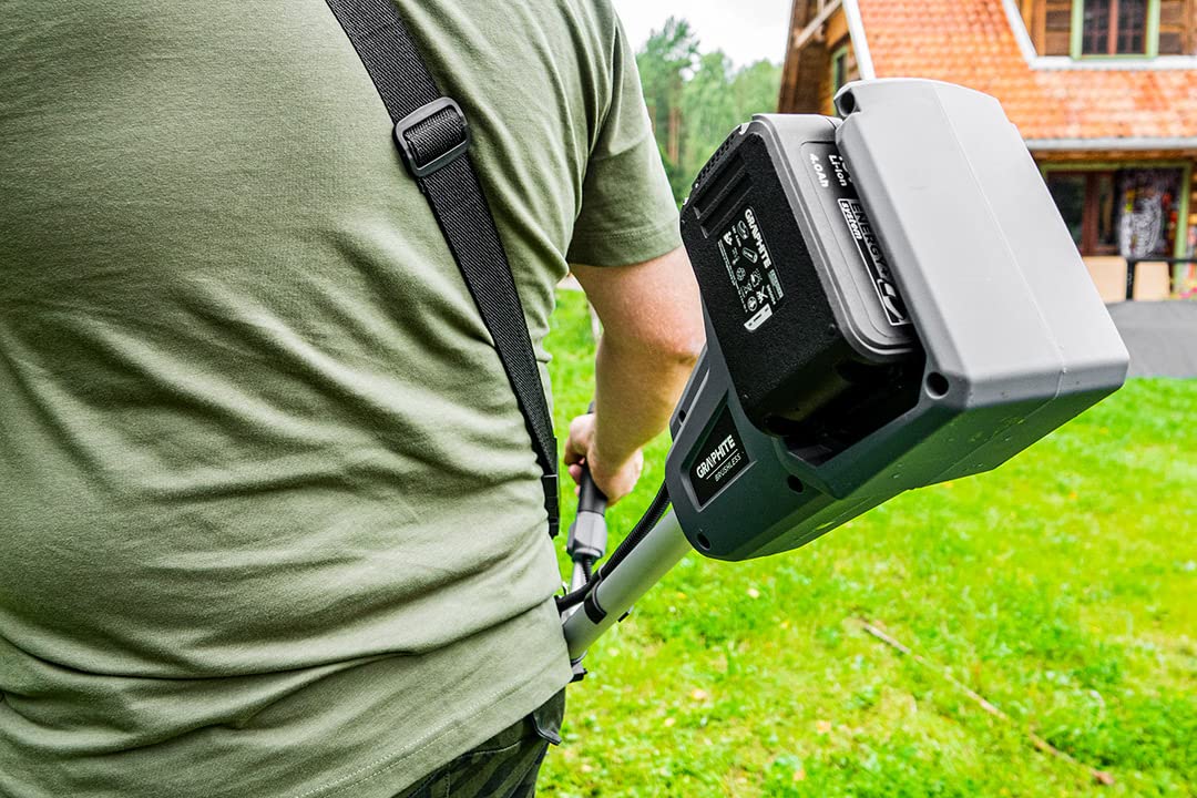 Graphite Energy+ akumulatorowa kosa spalinowa, 36 V, Li-lon, szerokość cięcia 350/255 mm, z linią tnącą, bez baterii, maks. : 7000 obr/min, średnica drutu tnącego: 2 mm, pojemność szpuli: