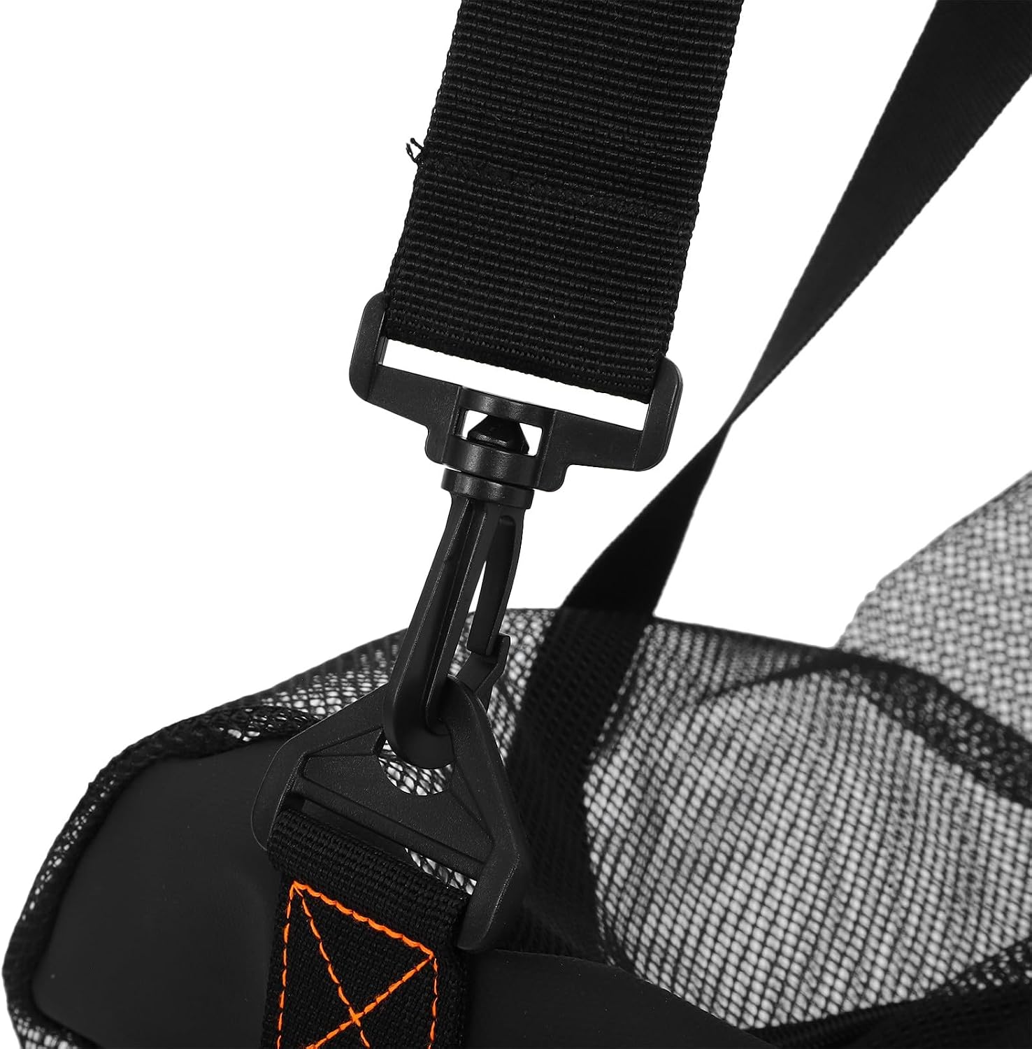 Mesh Beach Bag and Dive Duffel Large Capacity Breathable Quick-dry Mesh Swim Equipment Bag for Outdoor Swimming Snorkeling and Travel Storage Black