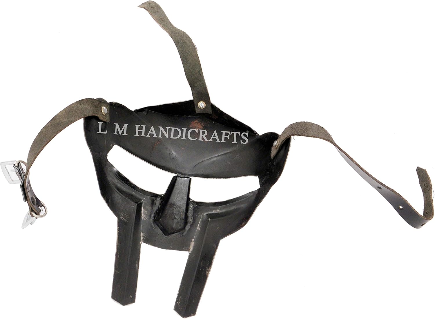 Mf Doom Mask Roman Gladiator Helmet Face Mask MF Doom Medieval Viking MASK Roman Gladiator Helmet Face Mask MF Doom Viking MASK Silver - Image 5