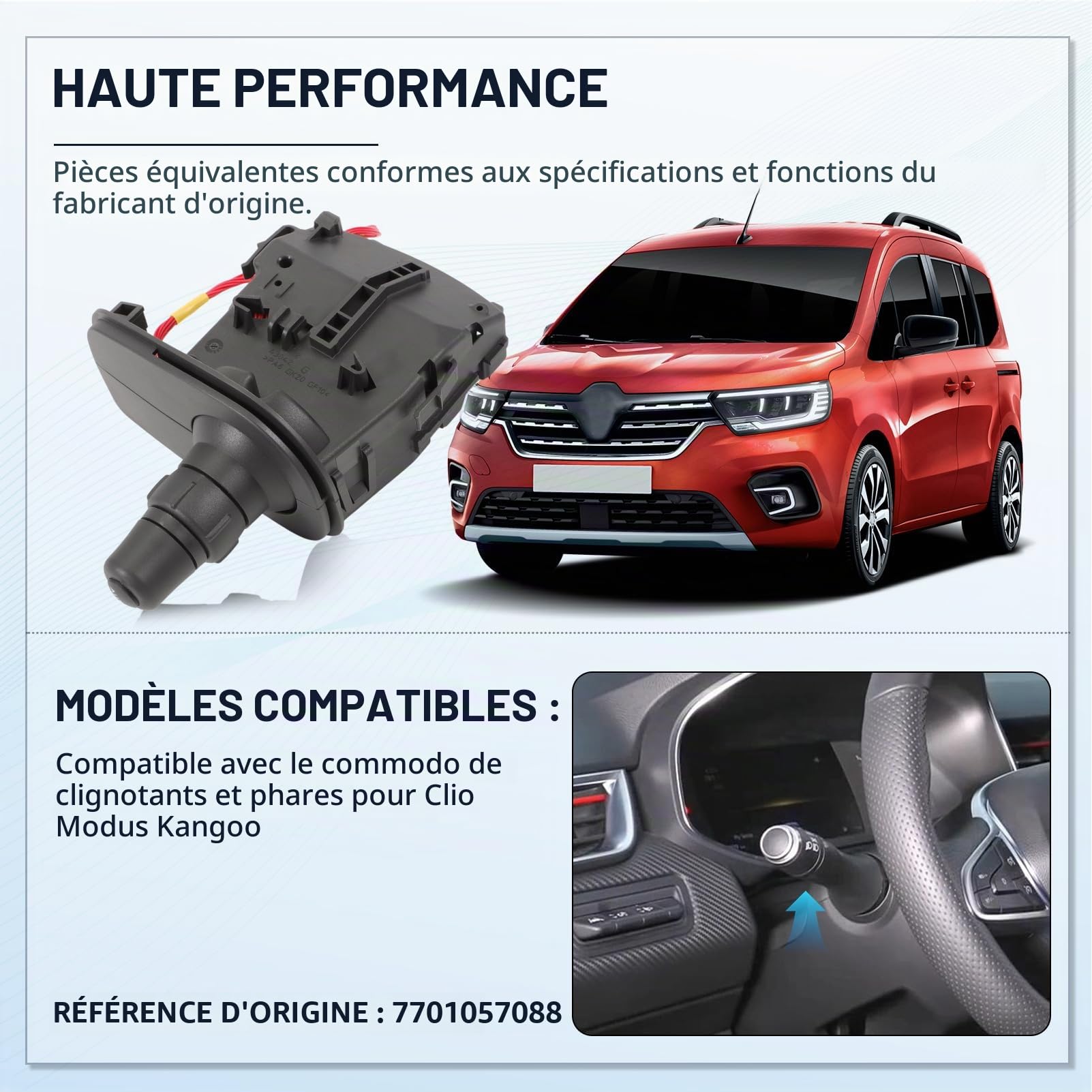 Comodo Clio 3 Modus Commodo de Phares Kangoo 2 Commutateur Commande Clignotant pour Clio MK3 8201590638 255405605R