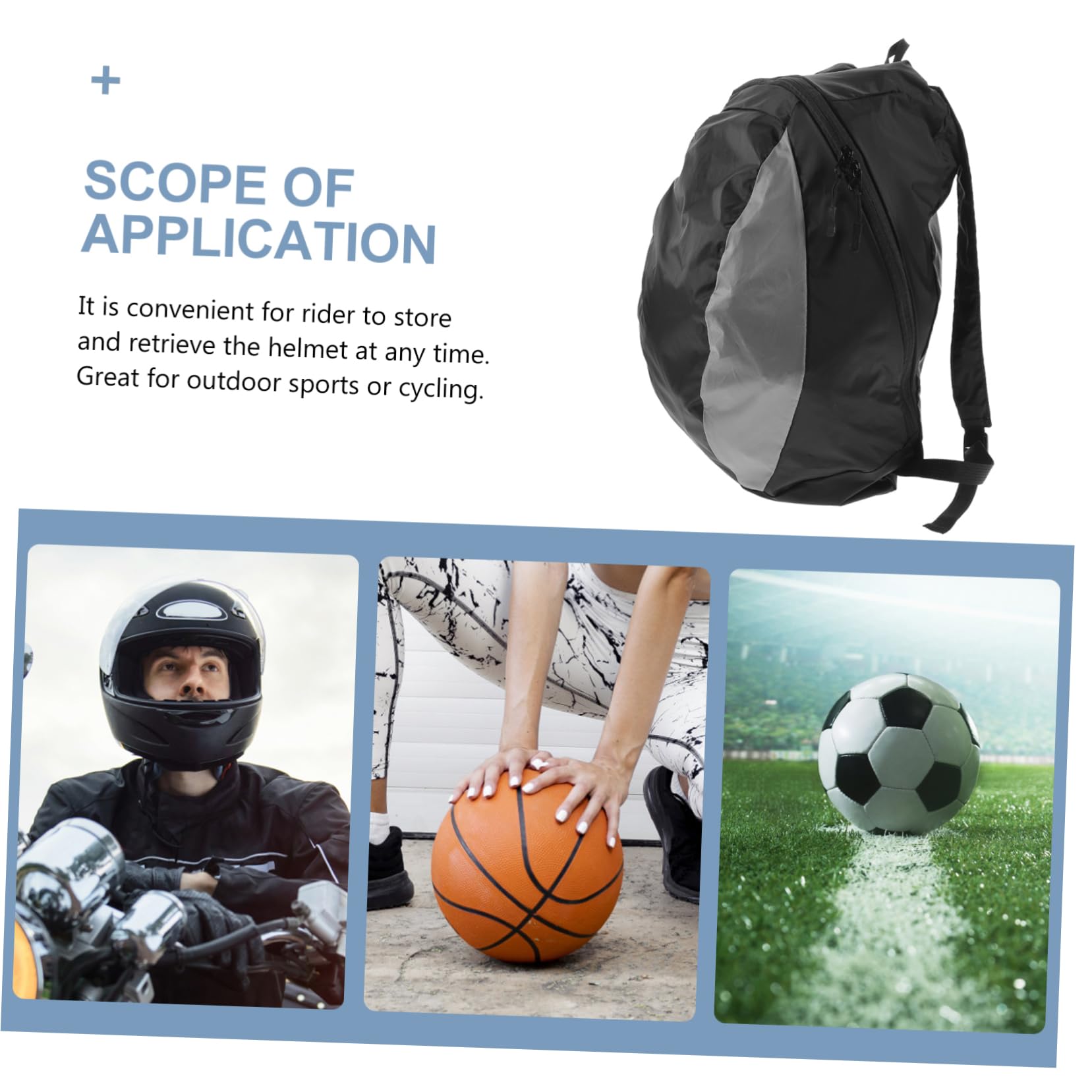 GALPADA Indoor Balls Organizer Helmet Bag Basketball Storage Easy to Use and Store Sturdy Nylon Material