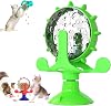 Food Spinning Windmill Dog,2-in-1 Interactive Dog Puzzle Toy & Slow Feeder,pet Puzzle Food Leaking Ball Toy,2025 New 360° Rotating Windmill Treat Dispenser,Cat Wheel Treat Dispensing Slow Feeder Toy