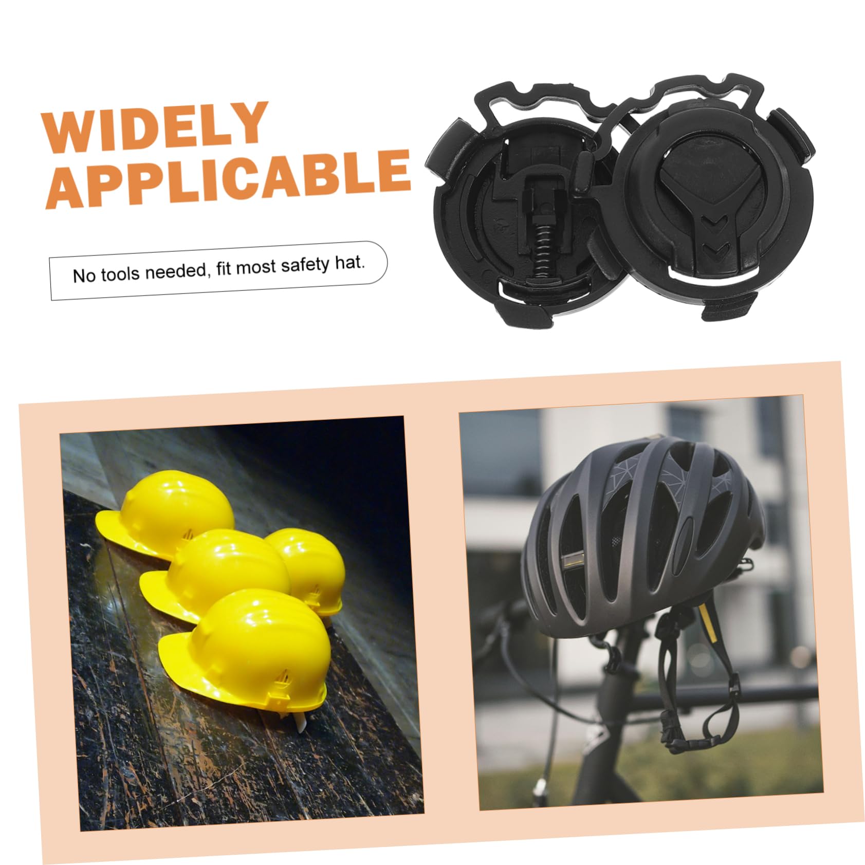 Hebillas de Bloqueo en Color Negro para Visera de Casco de Moto para Mejorar la Seguridad y Fijación del Casco Accesorio de Plástico Resistente 4 Pares