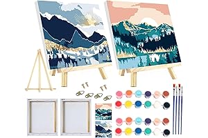 CYNART Paint by Number on Board for Adults & Beginners – 2...
