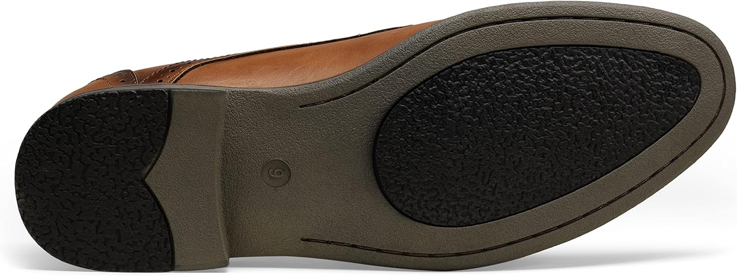 Jousen Men's Oxford Plain Toe Dress Shoes Classic Formal Derby Shoes - Image 4