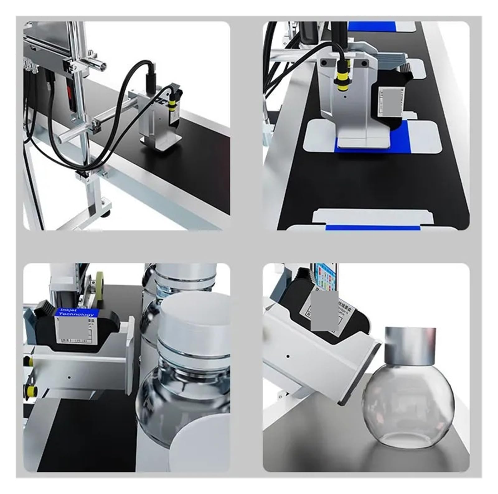 Stampante a getto d'inchiostro termica online for macchina di codifica automatica da 12,7 mm, 28 lingue su qualsiasi superficie(Printer 1 yellow ink)