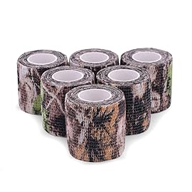 SEADESKY Camouflage Tape Wrap 5CM x 4.5M Camo Form (Pack of 3) (Camouflage12)