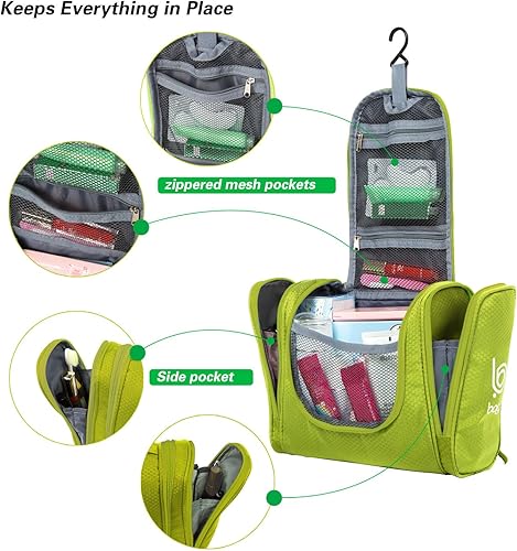 Miniatura 41 de Bago Neceser de viaje para mujeres y hombres, tamaño XL, impermeable, para colgar y artículos de aseo personal, bolsa de aseo grande para baño
