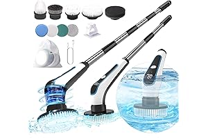 Electric Spin Scrubber: Effortless Electric Floor Scrubber with Brushes for Sparkling Surfaces