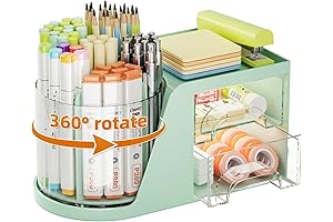 Marbrasse Desk Organizer with 2 Drawer for Your Green Desk