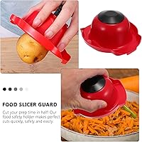 Vista 4 de DOITOOL Mandoline - Soporte para alimentos, protector de seguridad para cortar verduras, rallador, herramienta de cocina, 4.52 x 4.25 x 1.96