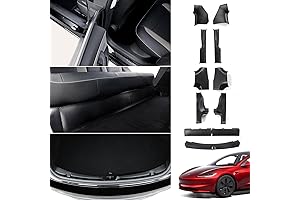12PCS Tesla Model 3 Bumper Protector Set in Carbon Fiber Look ABS