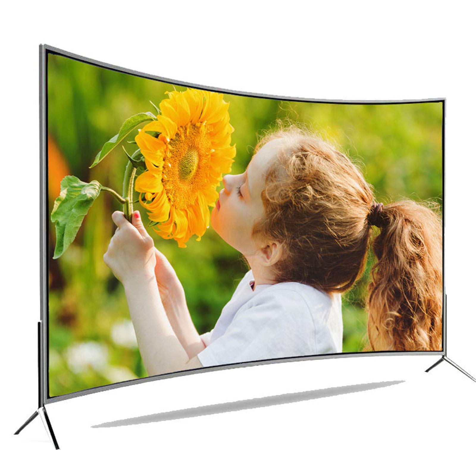 Amazon.co.jp: TV 1024P LED HD TV曲面スクリーンテレビ防爆強化ガラス