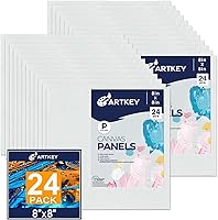 Vista 17 de Paneles de lienzo de 9 x 12 pulgadas, paquete de 12 unidades, 10 onzas, imprimados 100% algodón, lienzos en blanco para pintura, tableros de lienzo