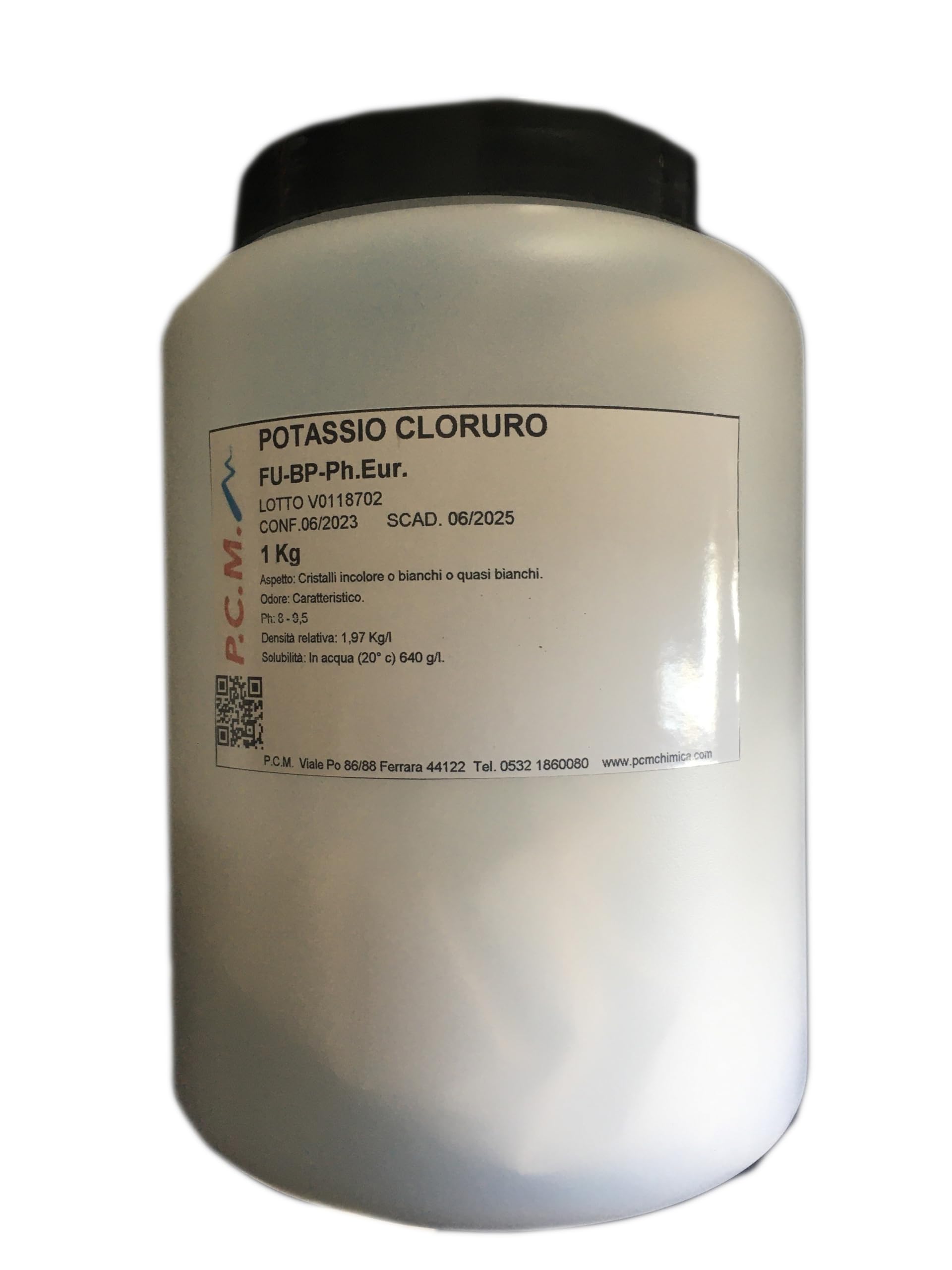 POTASSIO CLORURO 1 KG INTEGRATORE POST WORKOUT P.C.M.