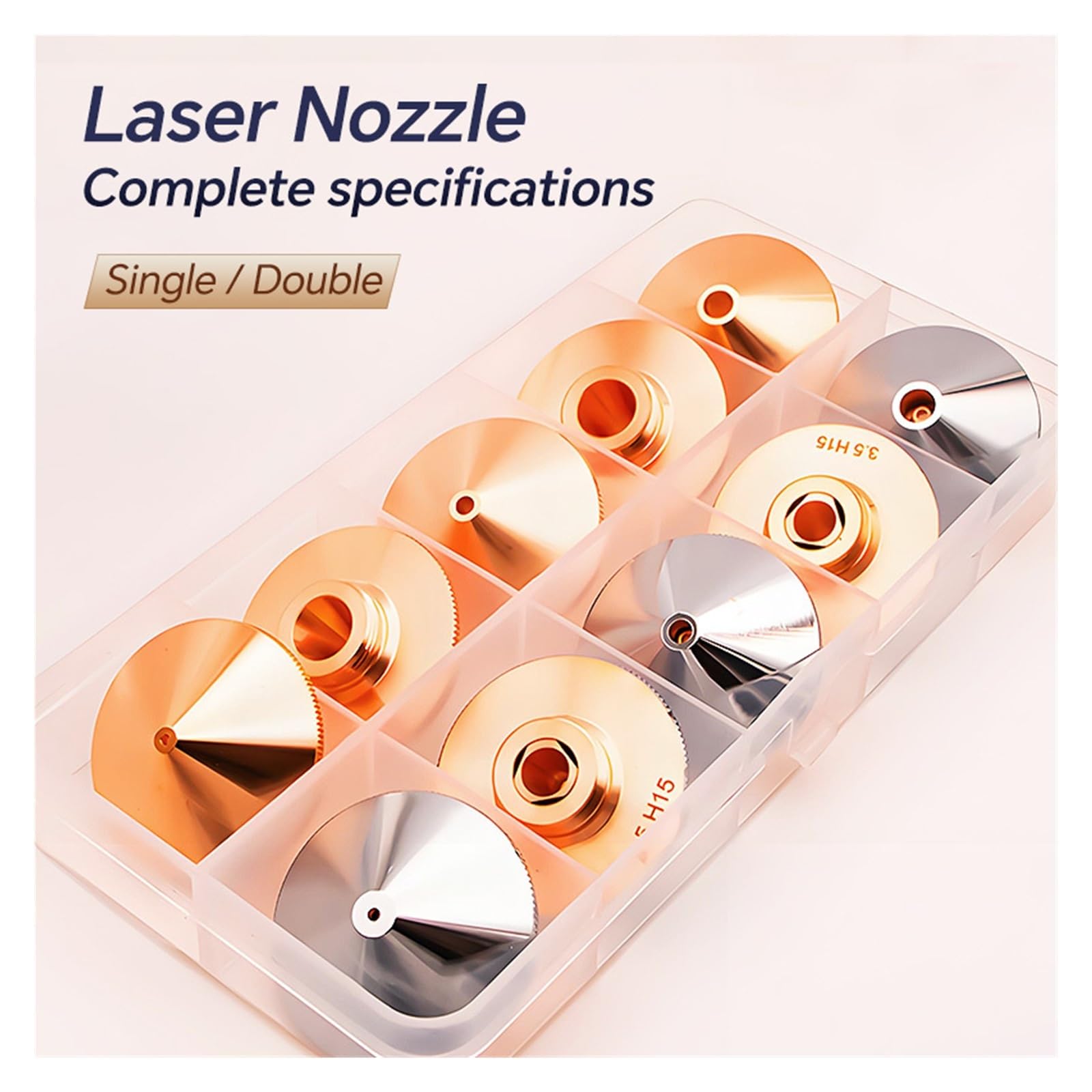 Dysza laserowa powlekana ceramicznie D28 M11, pojedyncza, podwójnie chromowana, włókno 0,8-6,0 mm Dysze laserowe