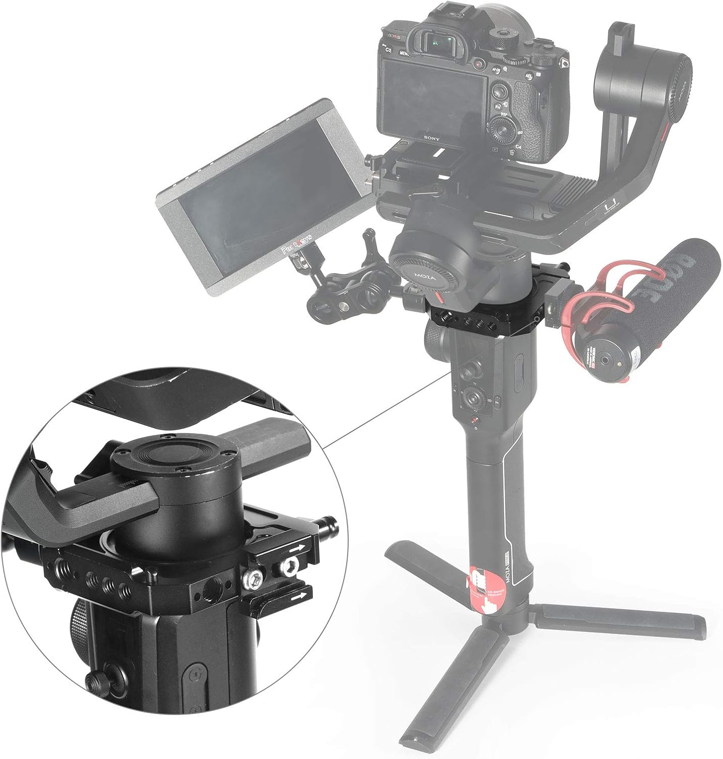 70% оƒƒ Evеrуthіng SMALLRIG Air 2 Mounting Clamp Extension Plate Ring with NATO Rail for MOZA Air 2 Gimbal Stabilizer – BSS2328