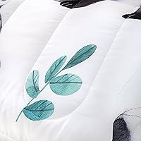 Vista 36 de CVHOUSE Juego de ropa de cama con diseño de panda, juego de edredón individual con panda y 2 fundas de almohada, lindo juego de colcha kawaii