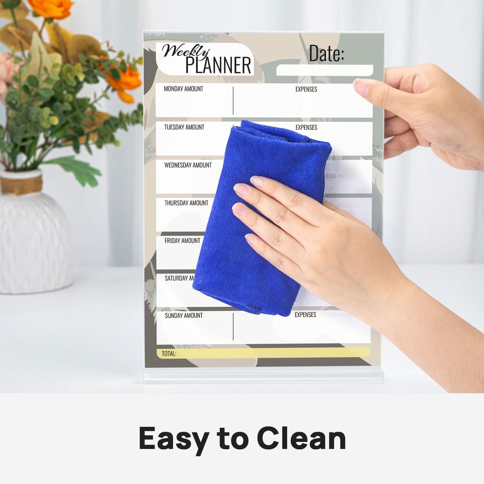 6 Stück Acryl Aufsteller Din Transparent Werbeaufsteller din a4 Tischaufsteller Schildhalter T-Ständer Doppelseitig Preisschilder Aufsteller für Menükarten Prospekte Werbung Restaurant Café Büro