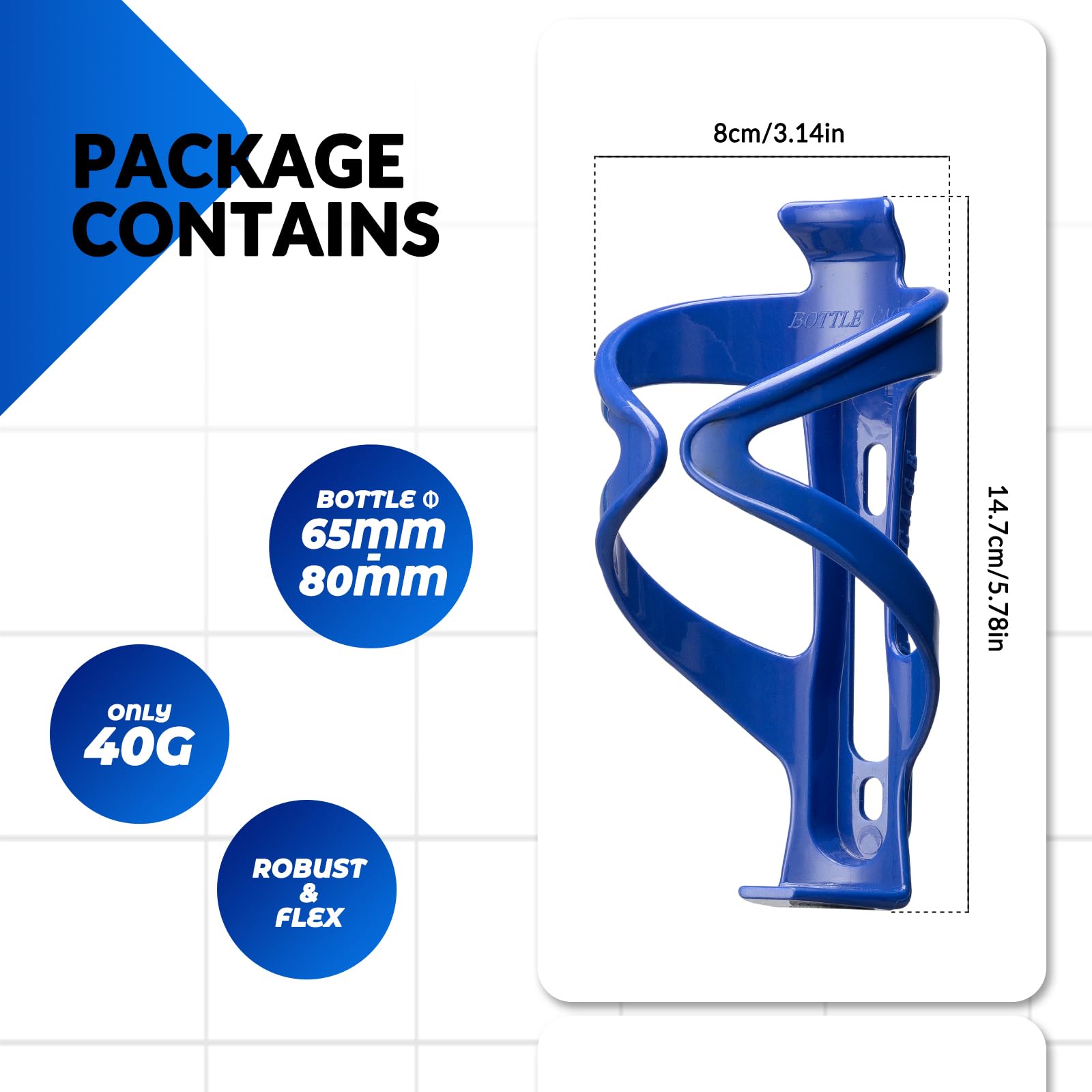 Porte Bidon Vélo, Porte Gourde VTT, Porte Bouteille Velo, Porte