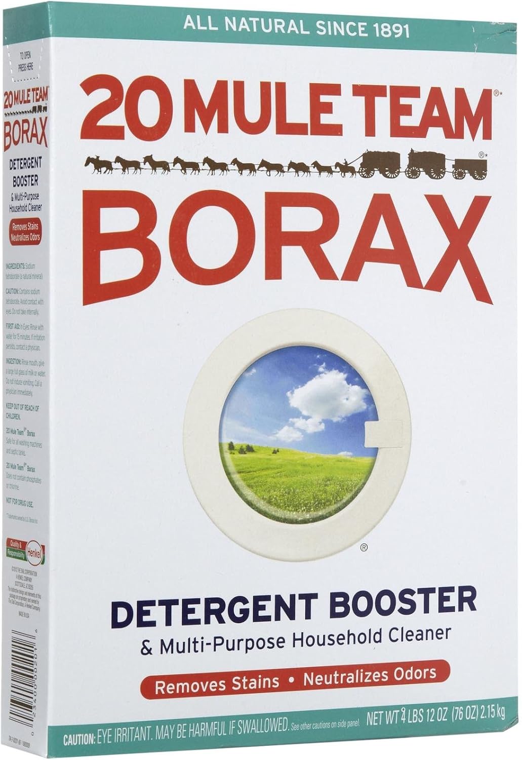 Twenty Mule Team Natural Laundry Booster & Multi-Purpose Cleaner, 65 oz.