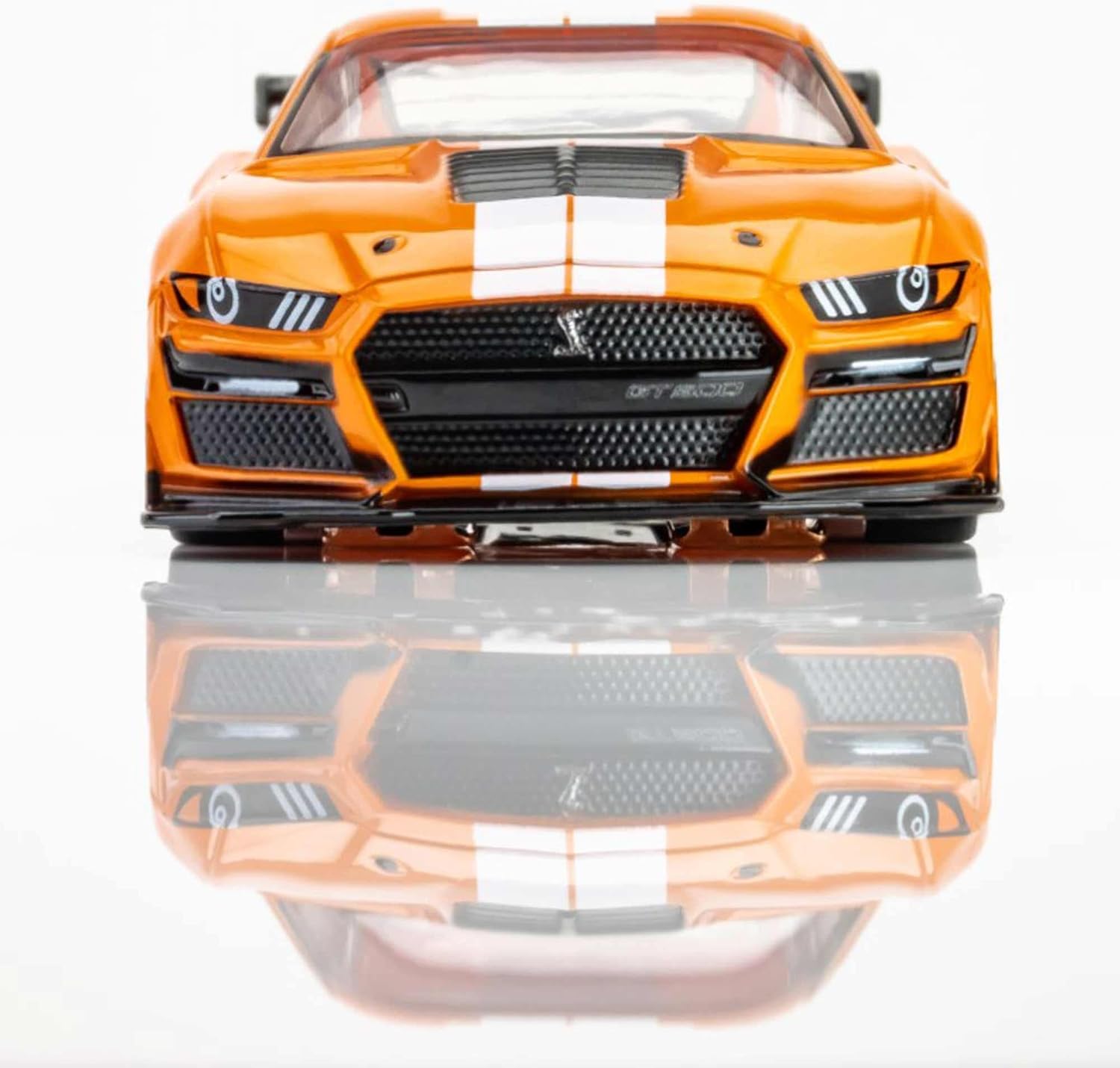 AFX/Racemasters 2021 Shelby GT500- Twister Orange/White AFX22069 HO Slot Racing Cars