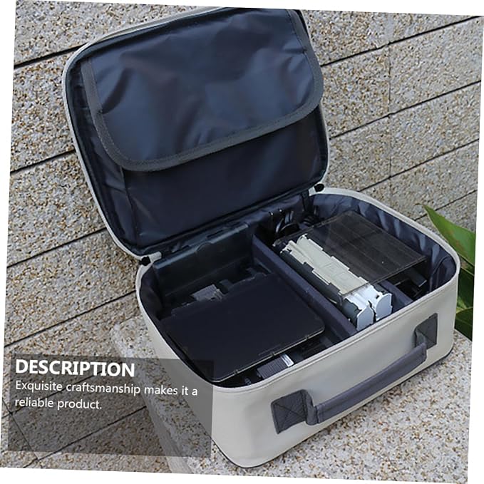 Estuche portátil para accesorios digitales balacoo blanco miniatura 9