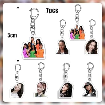 Katsseye Merch Gifts Katsseye Photocards Sticker Keychain Photocards | Lomo Cards Photocards Set Bracelet Necklace Backpack Drawstring Bag Gifts Set for Fans