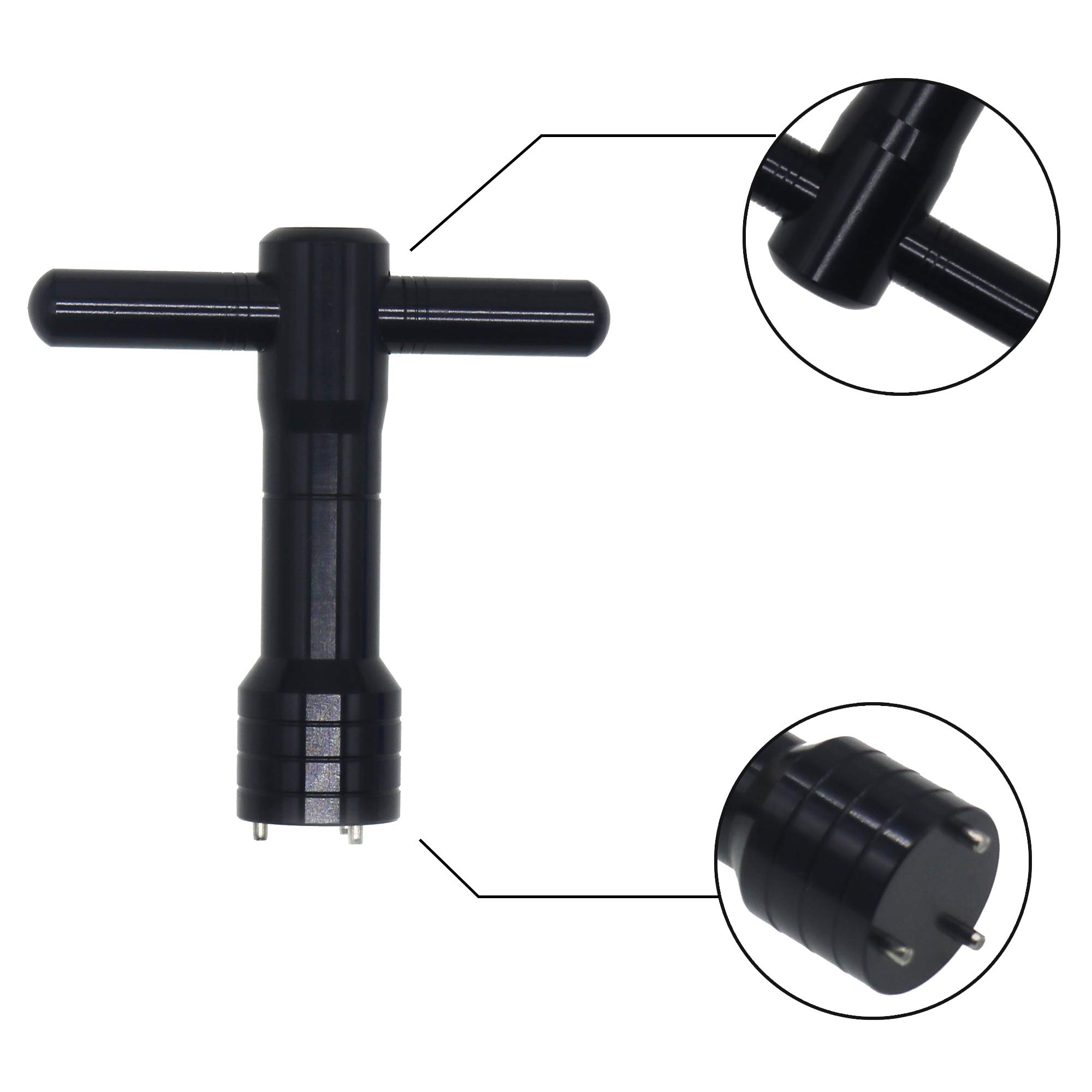 SEACLOUD - Llave de peso para golf, 3 dientes, compatible con Taylormade TP Collection Putter, color negro