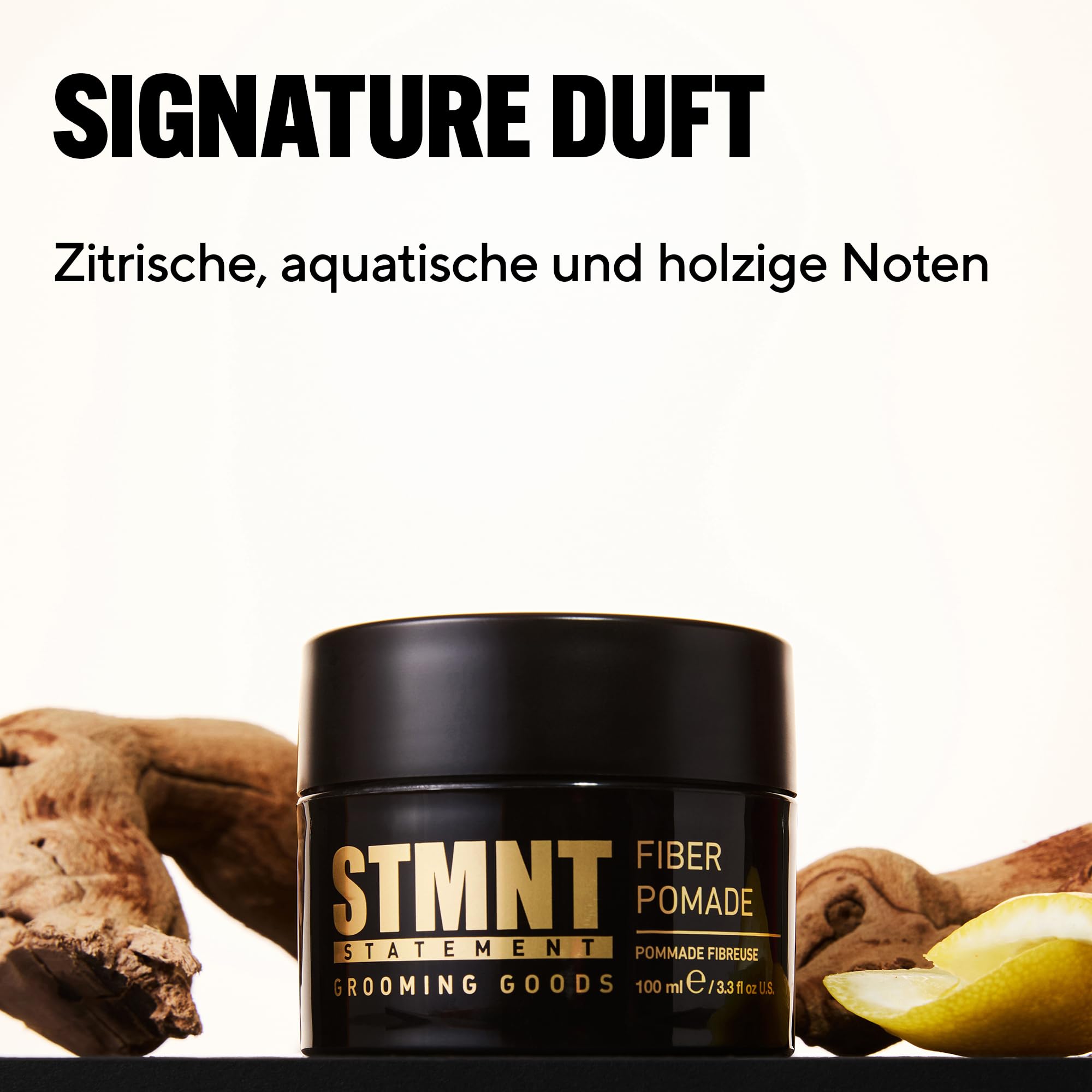 STMNT STATEMENT GROOMING GOODS Fiber Pomade | Starker Halt | Extrem formbare Textur | Halbmattes Finish | Leicht auswaschbar