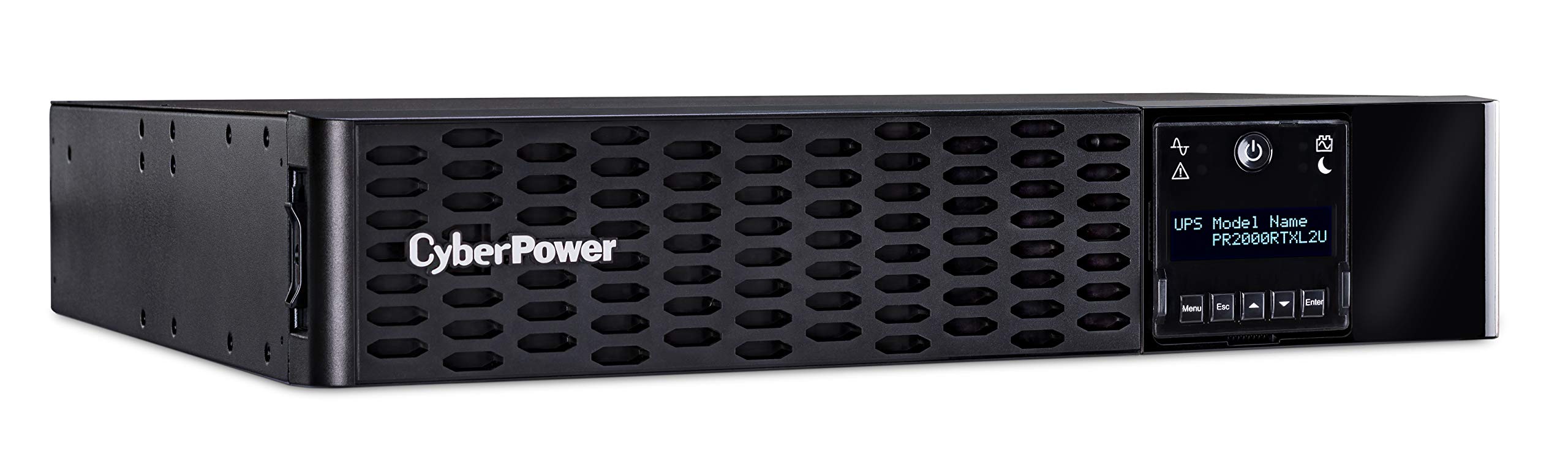 CyberPower PR2000RTXL2UN Smart App Sinewave UPS System, 2000VA/2000W, 8 Outlets, 2U Rack/Tower, RMCA