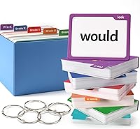 Vista 1 de Torlam 520 Tarjetas Flash de Palabras de Vista para Jardín de Infantes, Suministros para Escuela en Casa con Carpetas para Tarjetas y Anillos